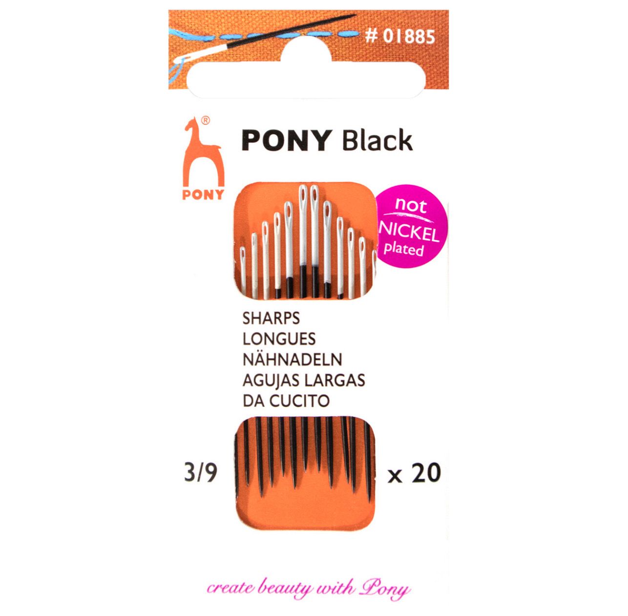 Pony Sharps Hand Needles Size 3-9