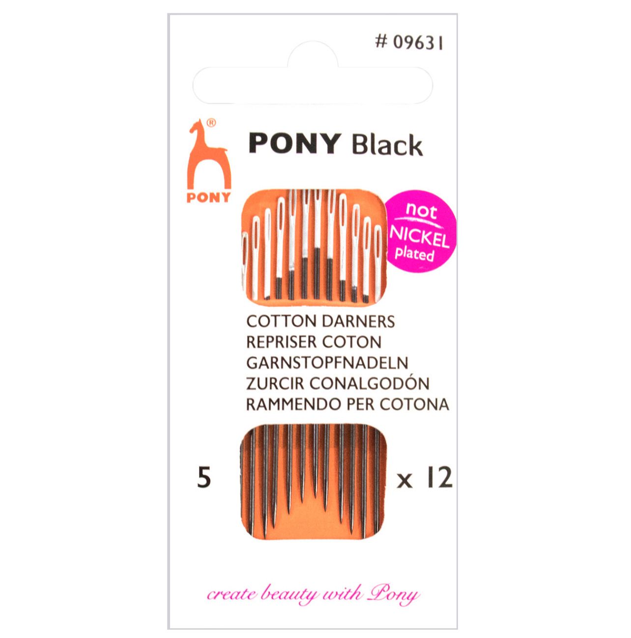 Pony Cotton Darners Needles Size 1-5