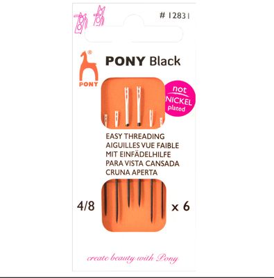 Pony Easy Threading Needles Size 4-8