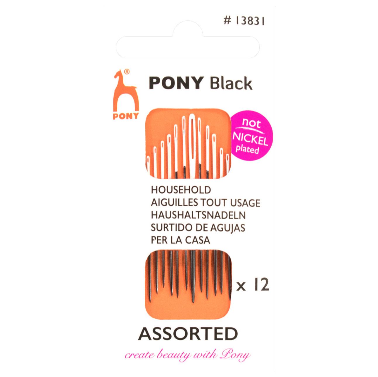 Pony Household Needles Assorted Sizes
