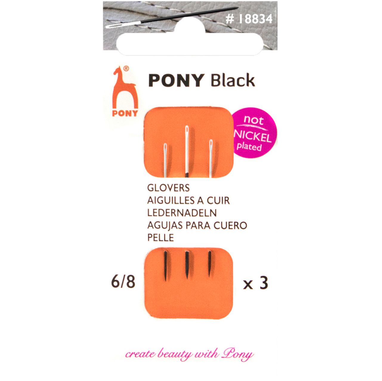 Pony Glovers Needles Size 6-8