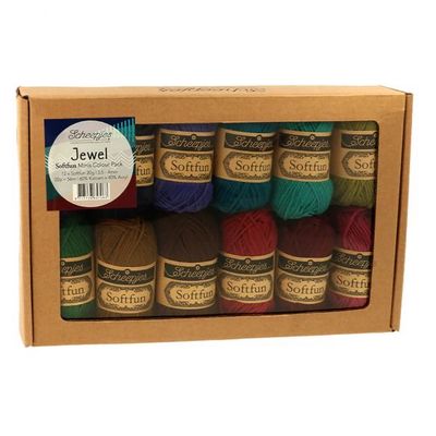 Scheepjes Softfun Colour Pack 12x20g Jewel