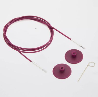 KnitPro Fixed Cables Purple 120cm