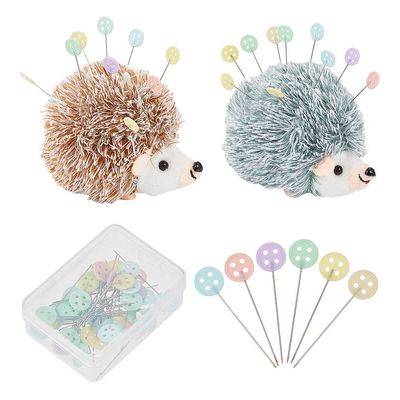 Hedgehog Pin Cushion with Pins