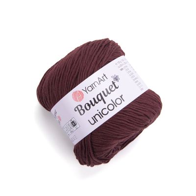 YarnArt Bouquet Unicolor 3209 - Dark Brown