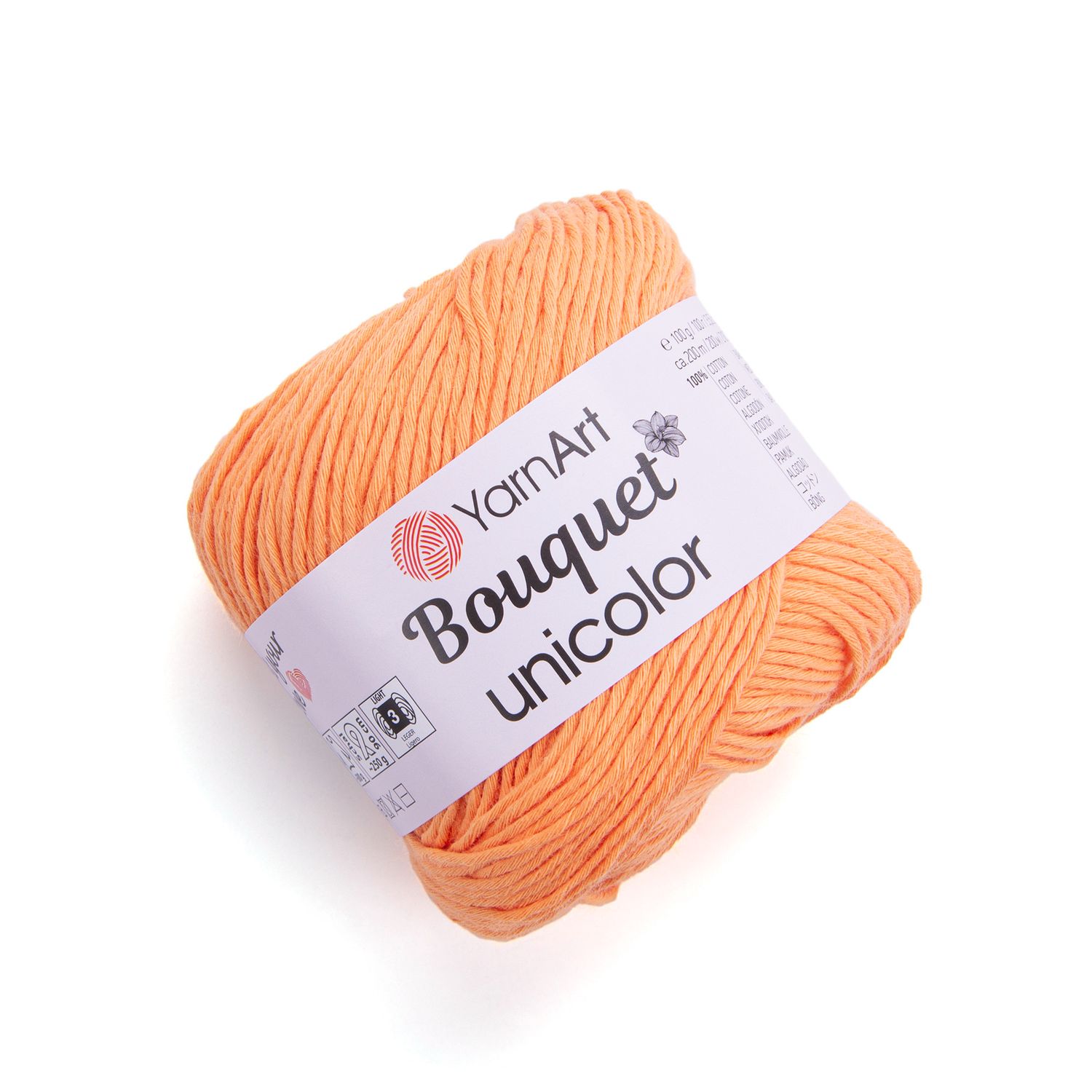 YarnArt Bouquet Unicolor 3214 - Light Orange