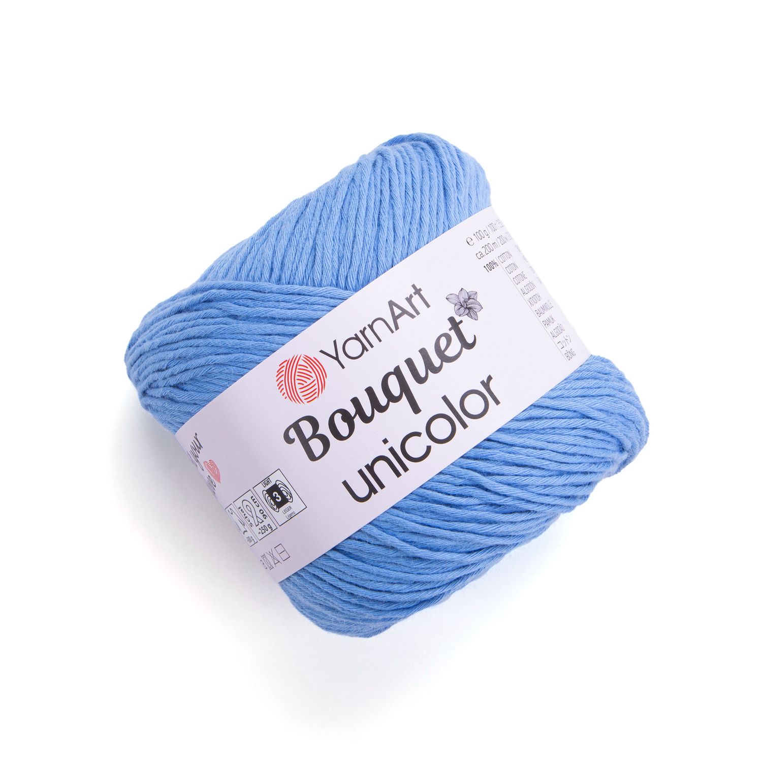 YarnArt Bouquet Unicolor 3223 - Cornflower Blue