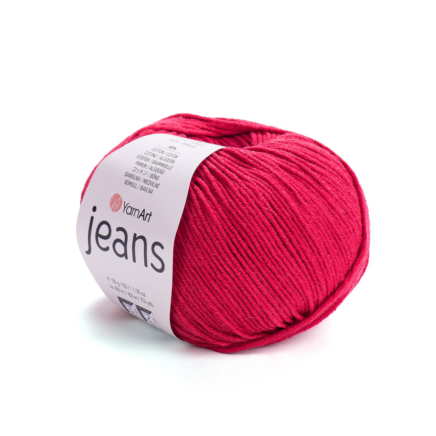 YarnArt Jeans 51 - Cerise Red