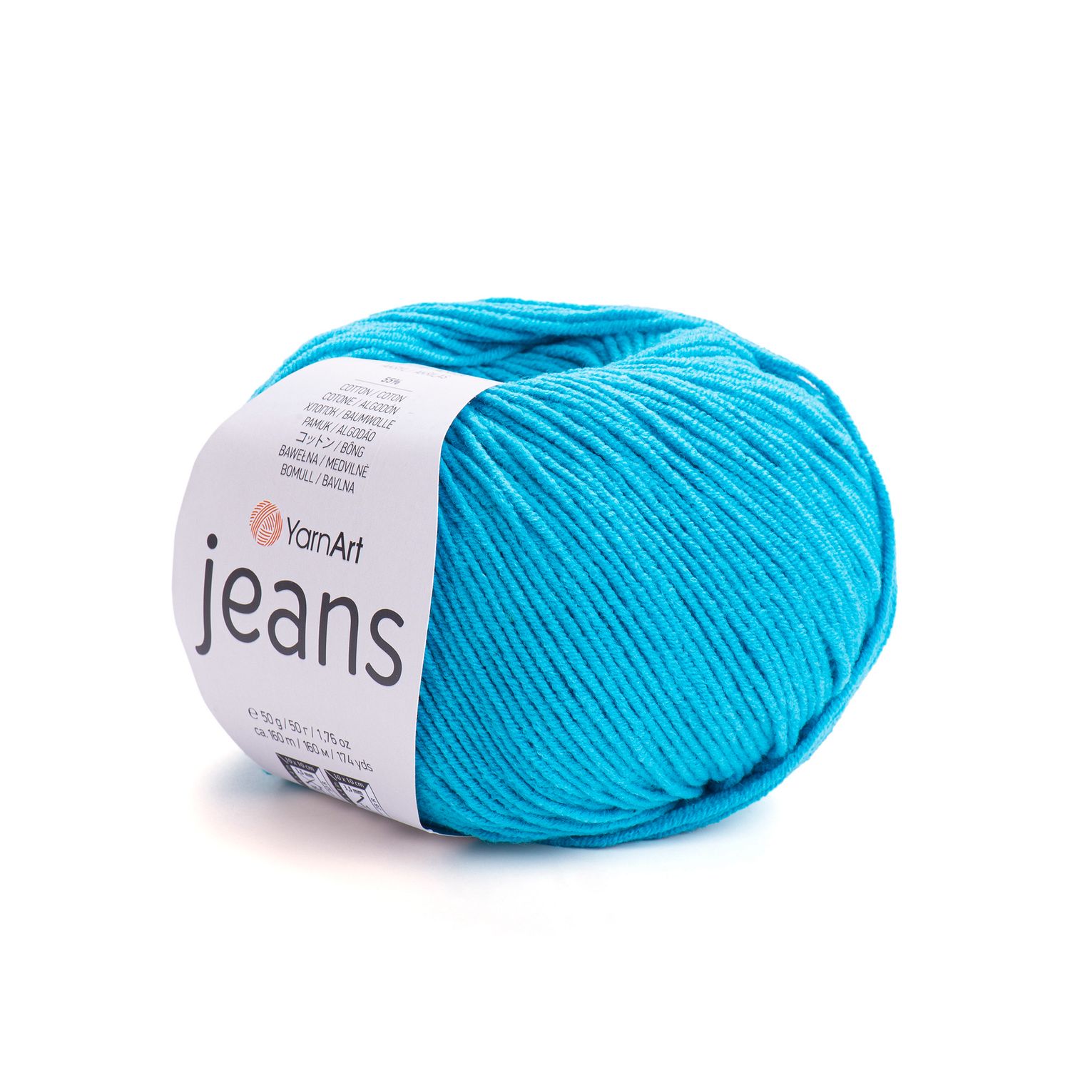 YarnArt Jeans 55 - Dark Turquoise Blue