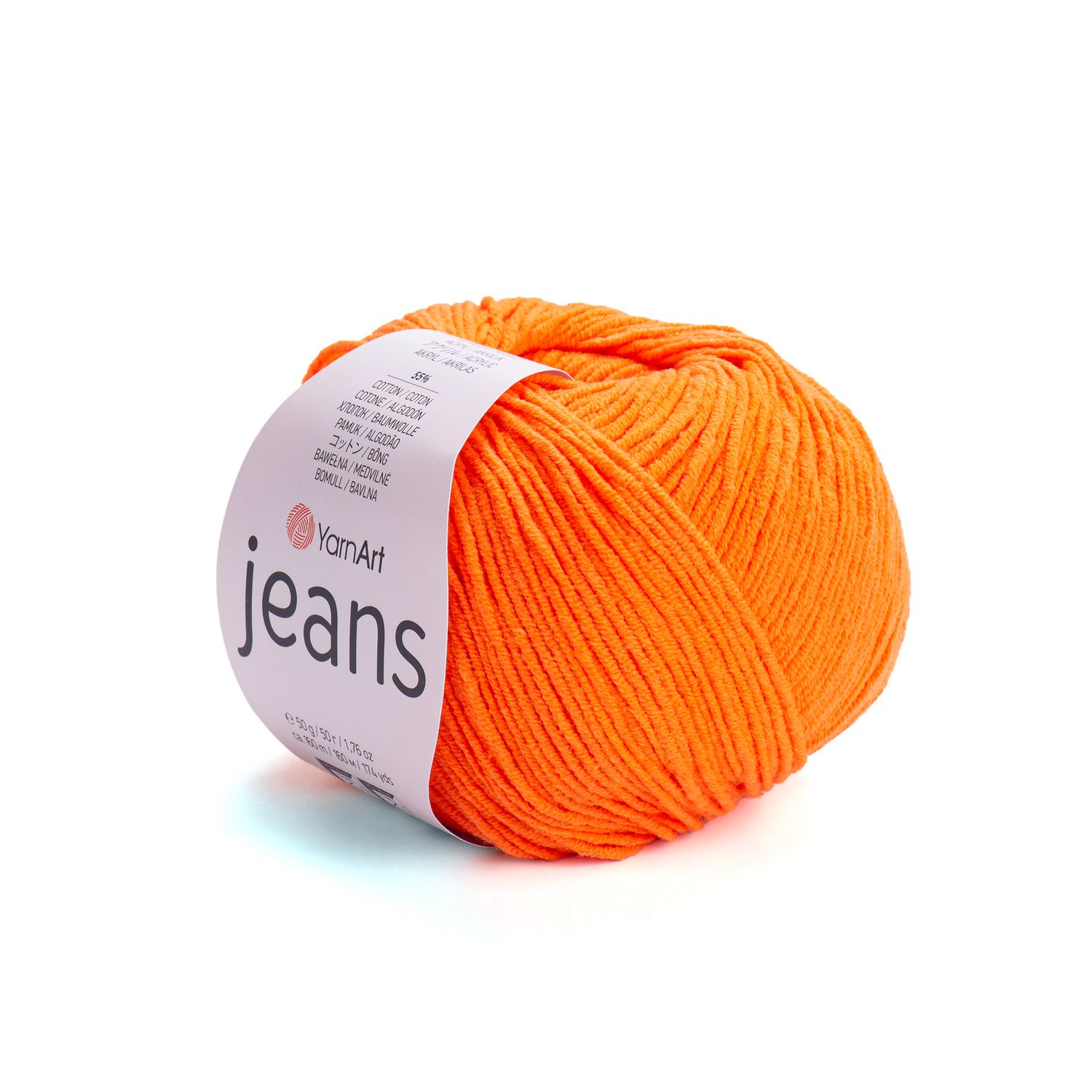 YarnArt Jeans 77 - Neon Orange