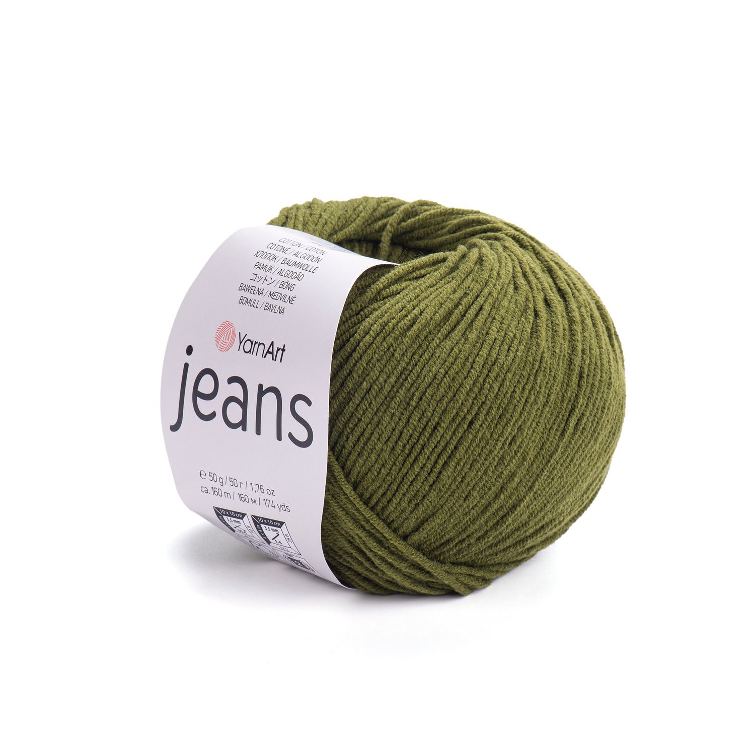 YarnArt Jeans 82 - Khaki Green