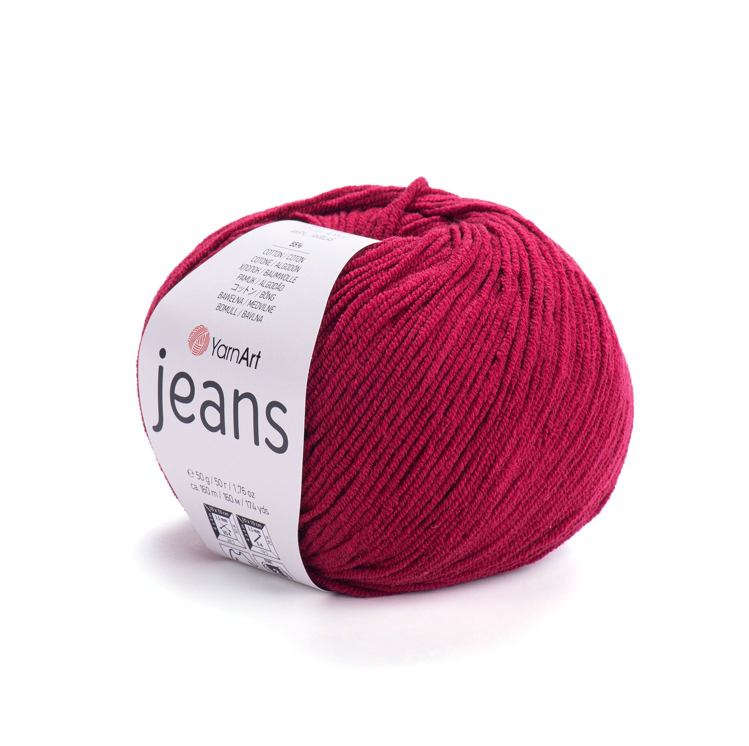 YarnArt Jeans 66 - Burgundy