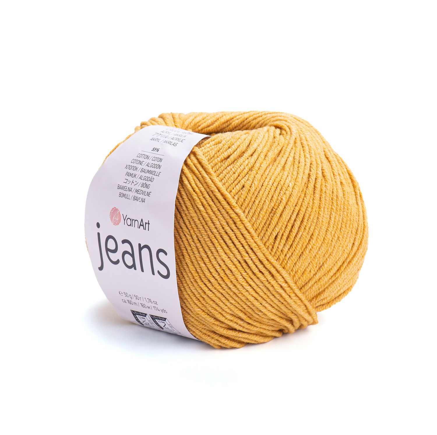 YarnArt Jeans 84 - Mustard Yellow
