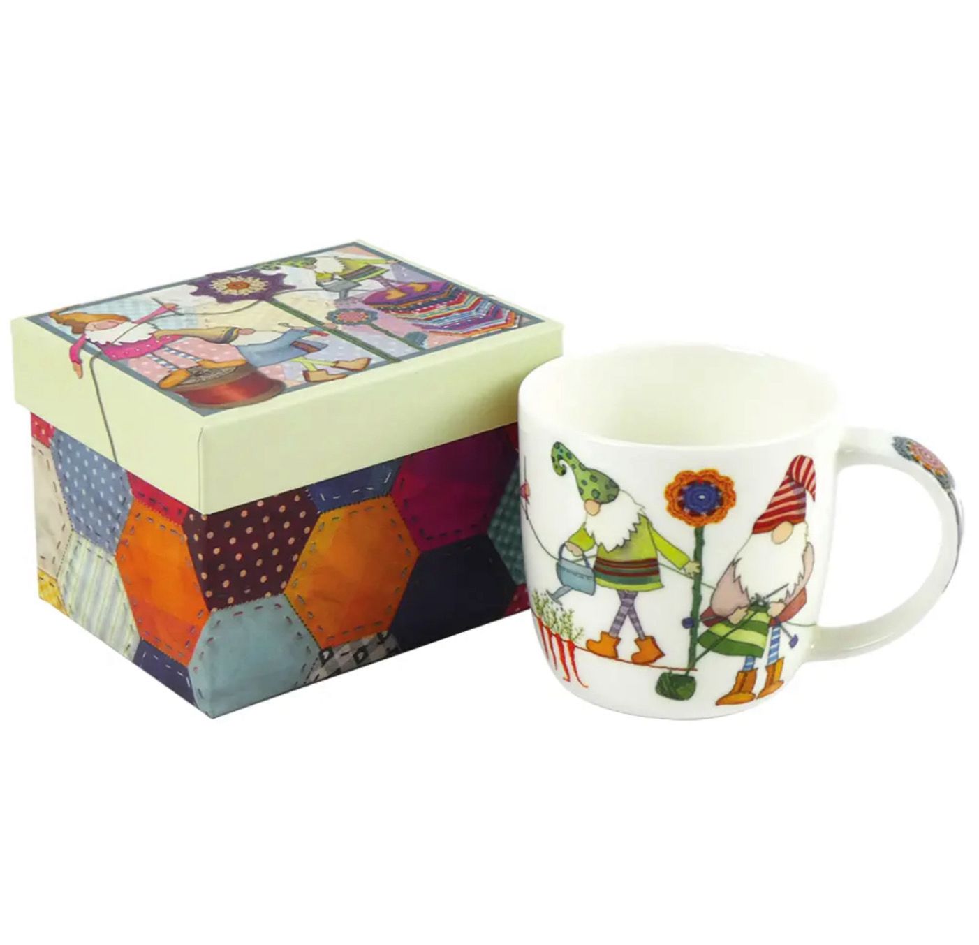 Emma Ball Crafting Gnomes Boxed Mug