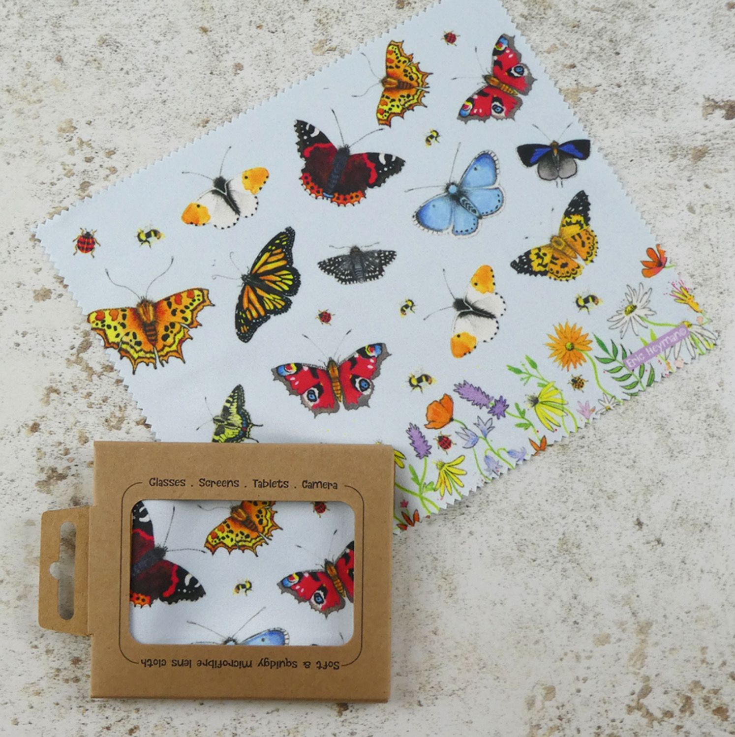 Emma Ball Lens Cloth - Butterflies