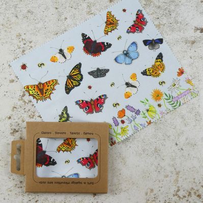Emma Ball Lens Cloth - Butterflies