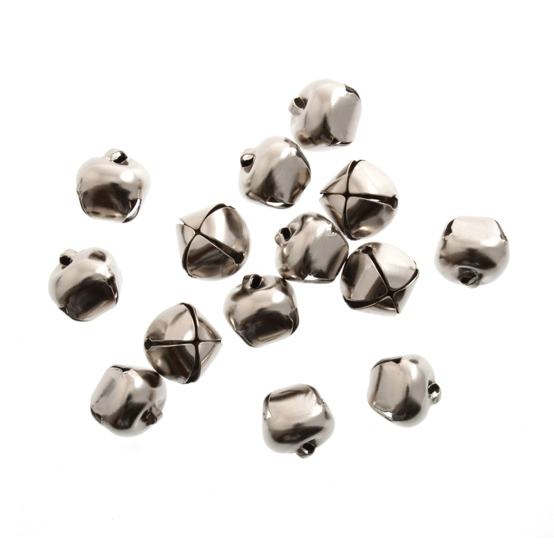 Jingle Bells - Silver 6mm (10 pcs)