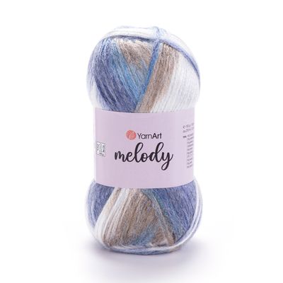 YarnArt Melody 904 - Variegated Cool Blue