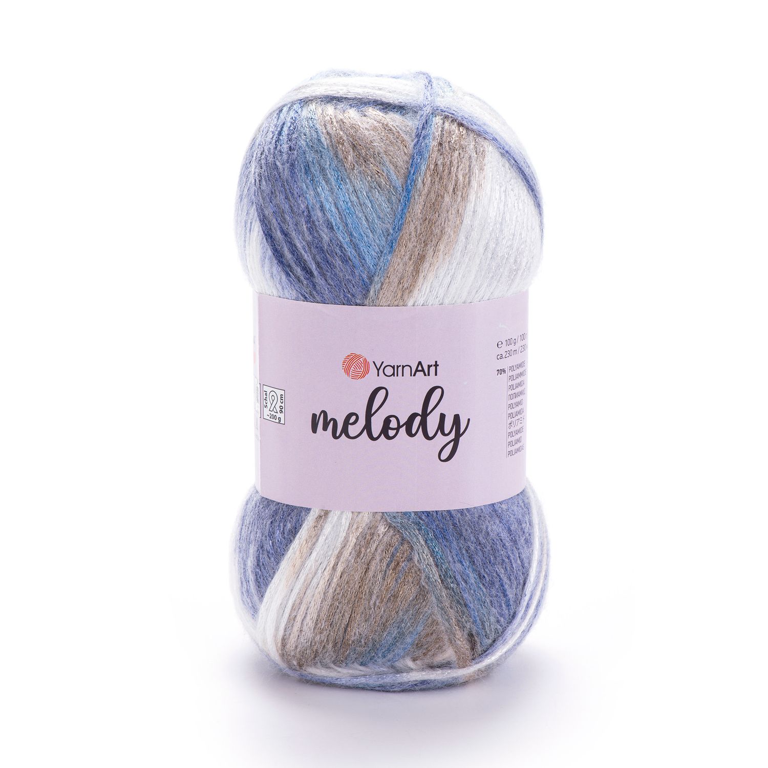 YarnArt Melody 904 - Variegated Cool Blue