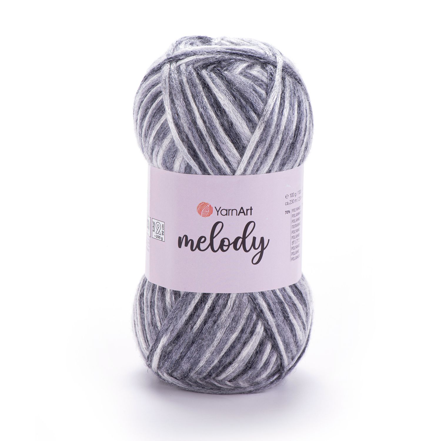 YarnArt Melody 905 - Variegated Greys
