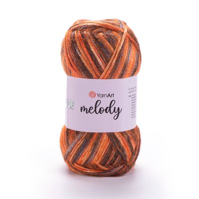 YarnArt Melody 910 - Variegated Oranges