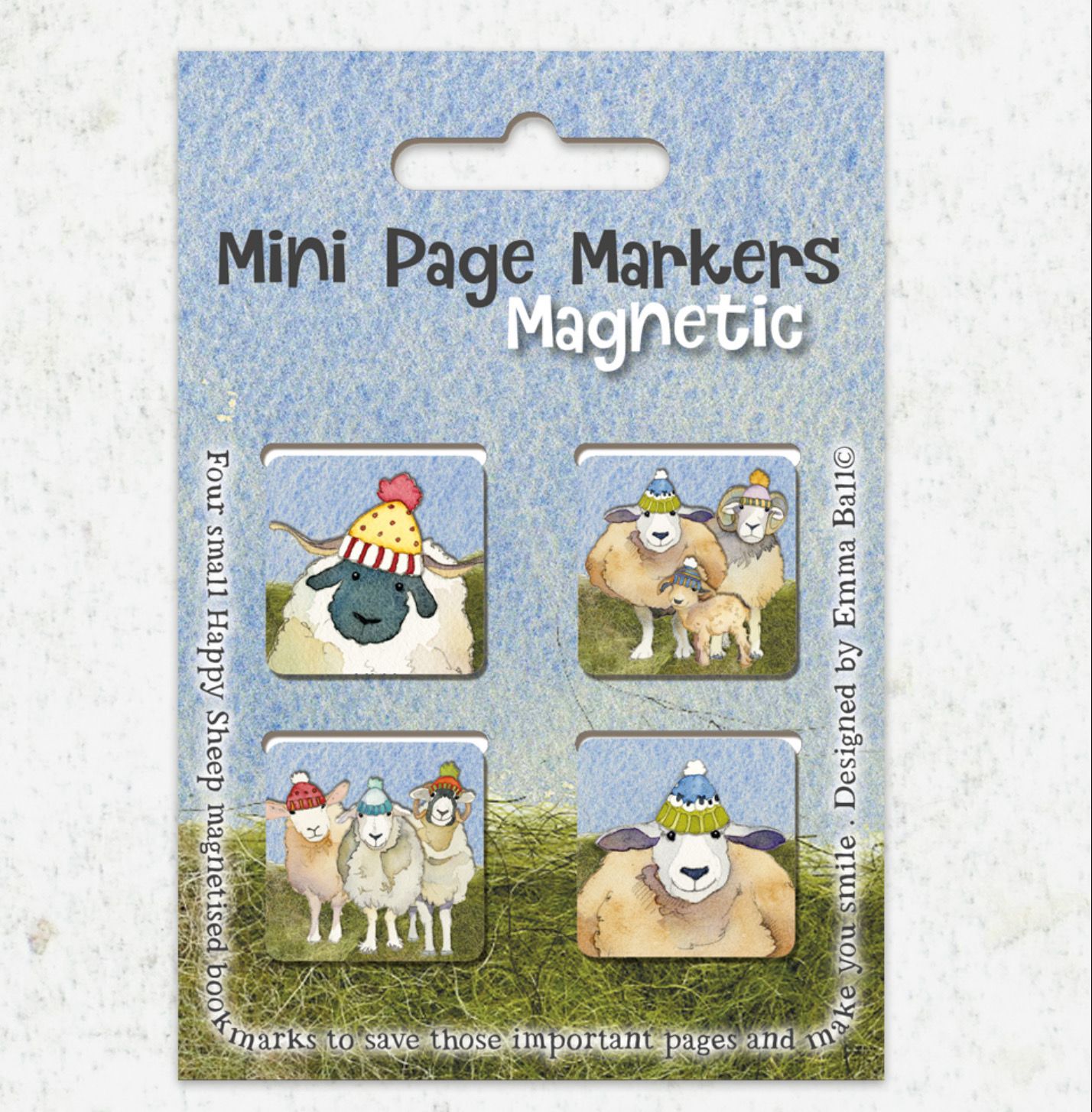 Emma Ball Mini Page Markers - Happy Sheep