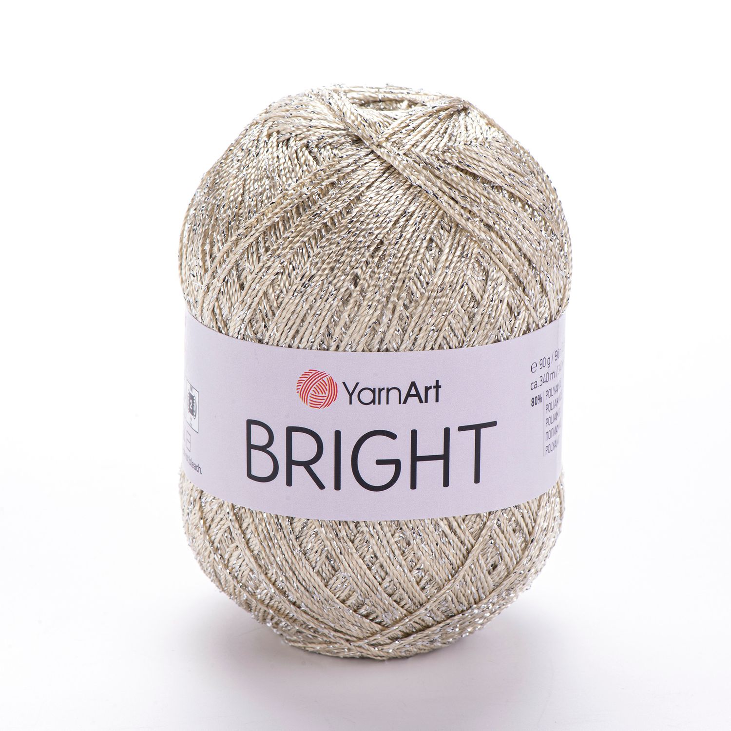 YarnArt Bright 120 - Beige / Silver