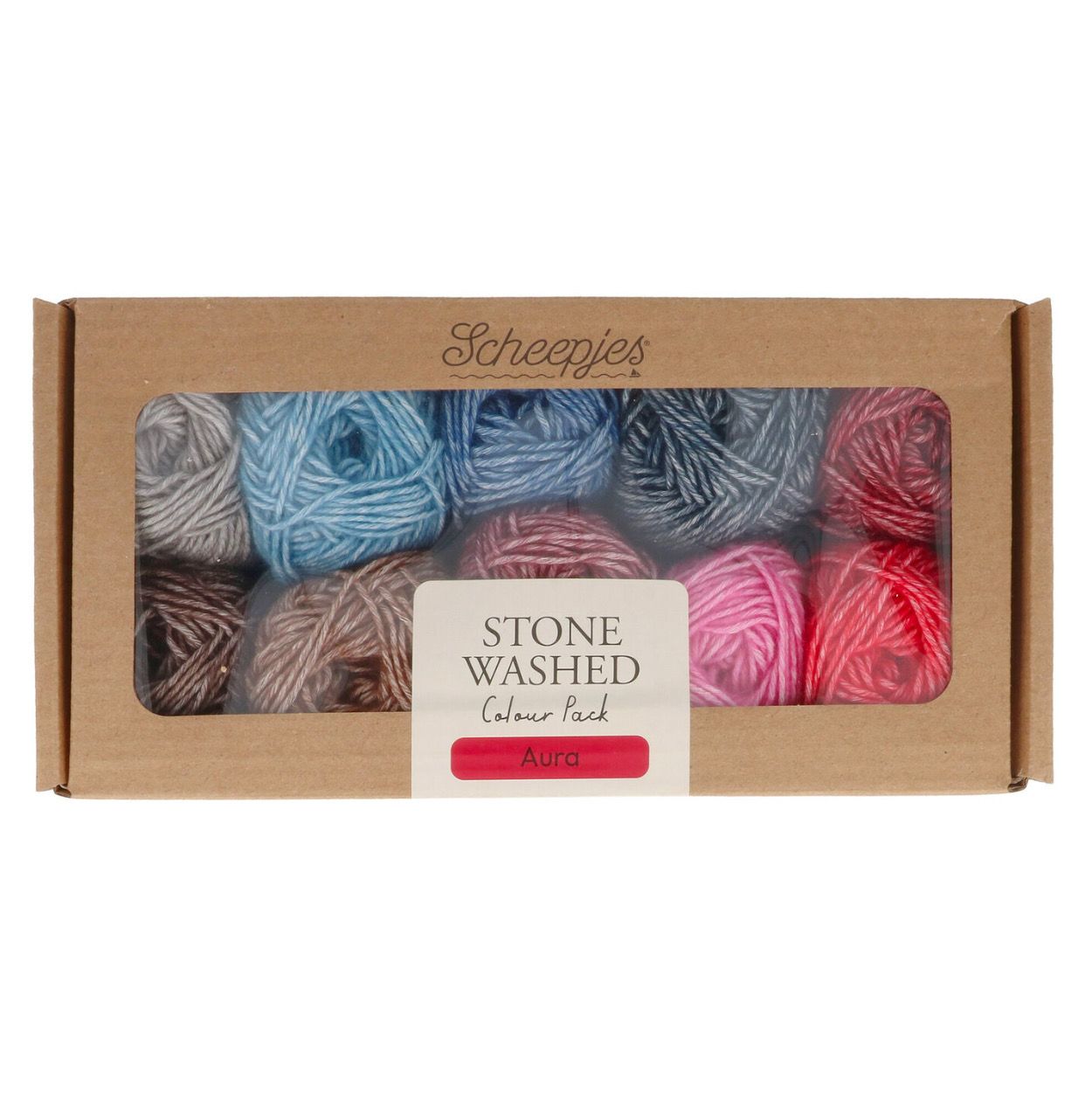 Scheepjes Stone Washed Colour Pack 10x25g - Aura