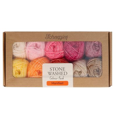 Scheepjes Stone Washed Colour Pack 10x25g - Manifest