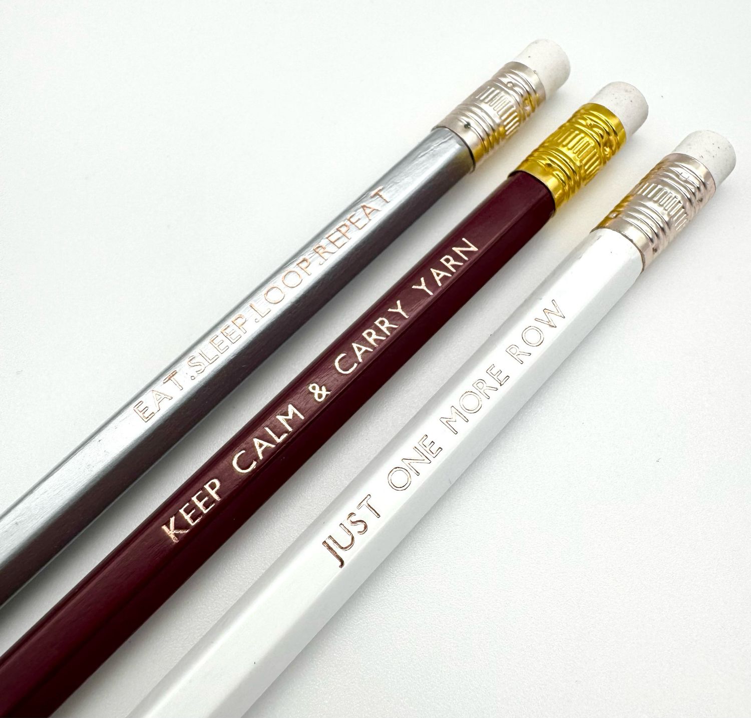 Our Little Yarn Quote Pencils x 3