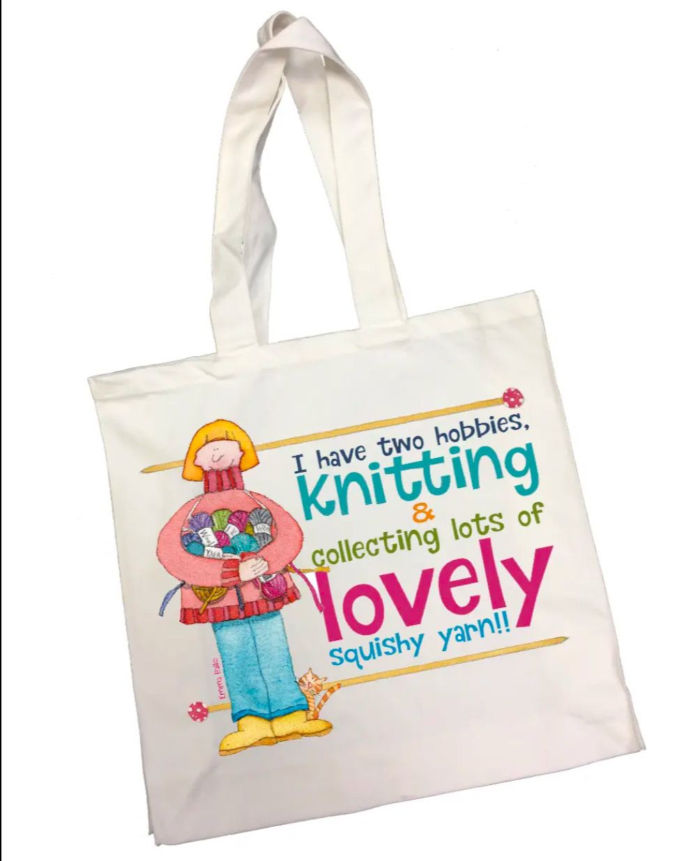 Emma Ball Cotton Tote Bag - I Have Two Hobbies