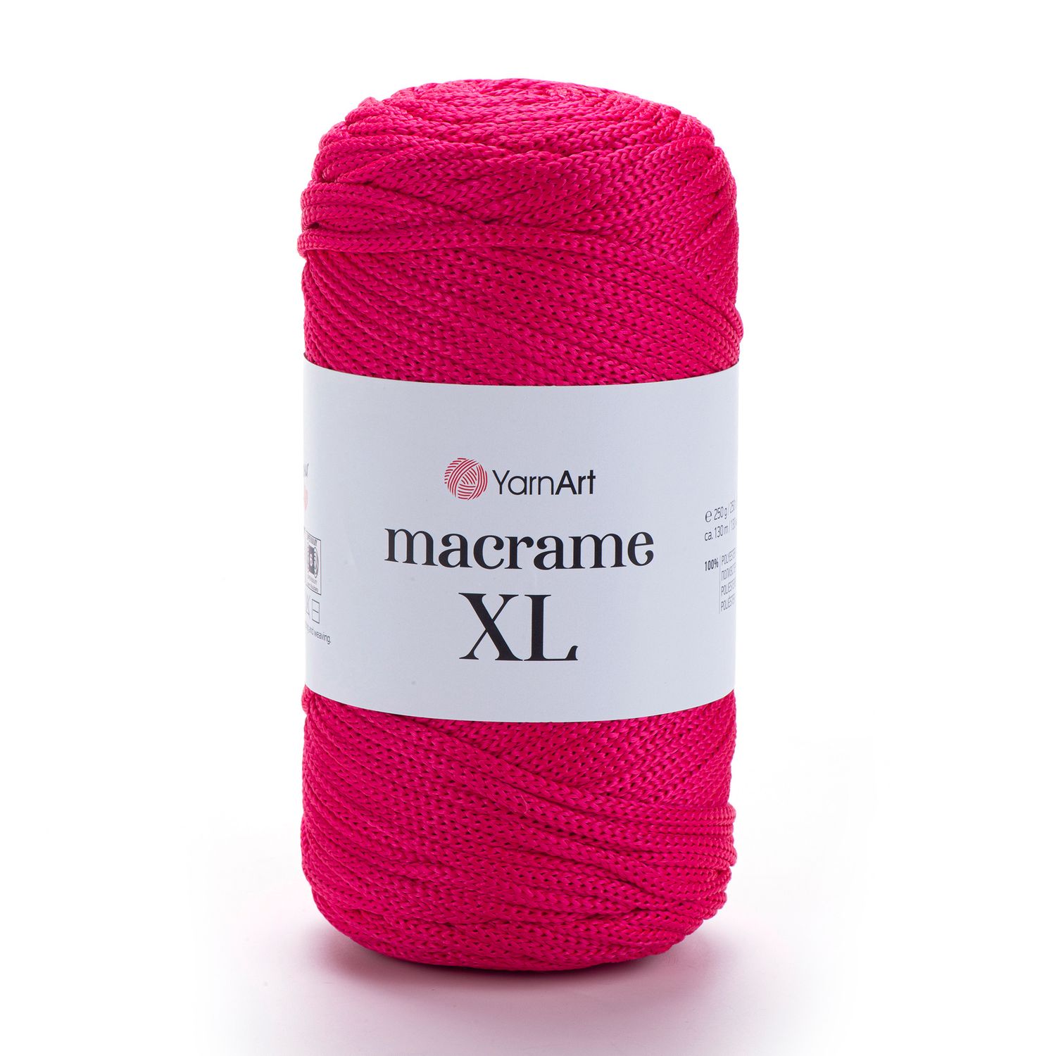 YarnArt Macrame XL 163 - Bright Pink Red