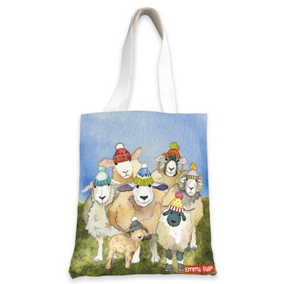 Emma Ball Cotton Tote Bag - Happy Sheep