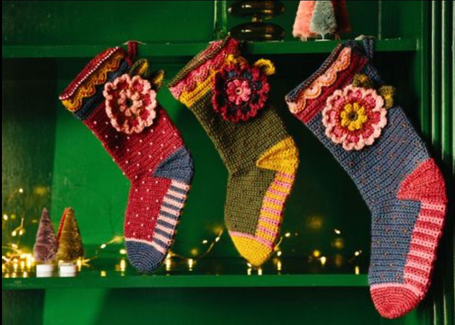 Janie Crow Glitzy Festive Stocking Pattern