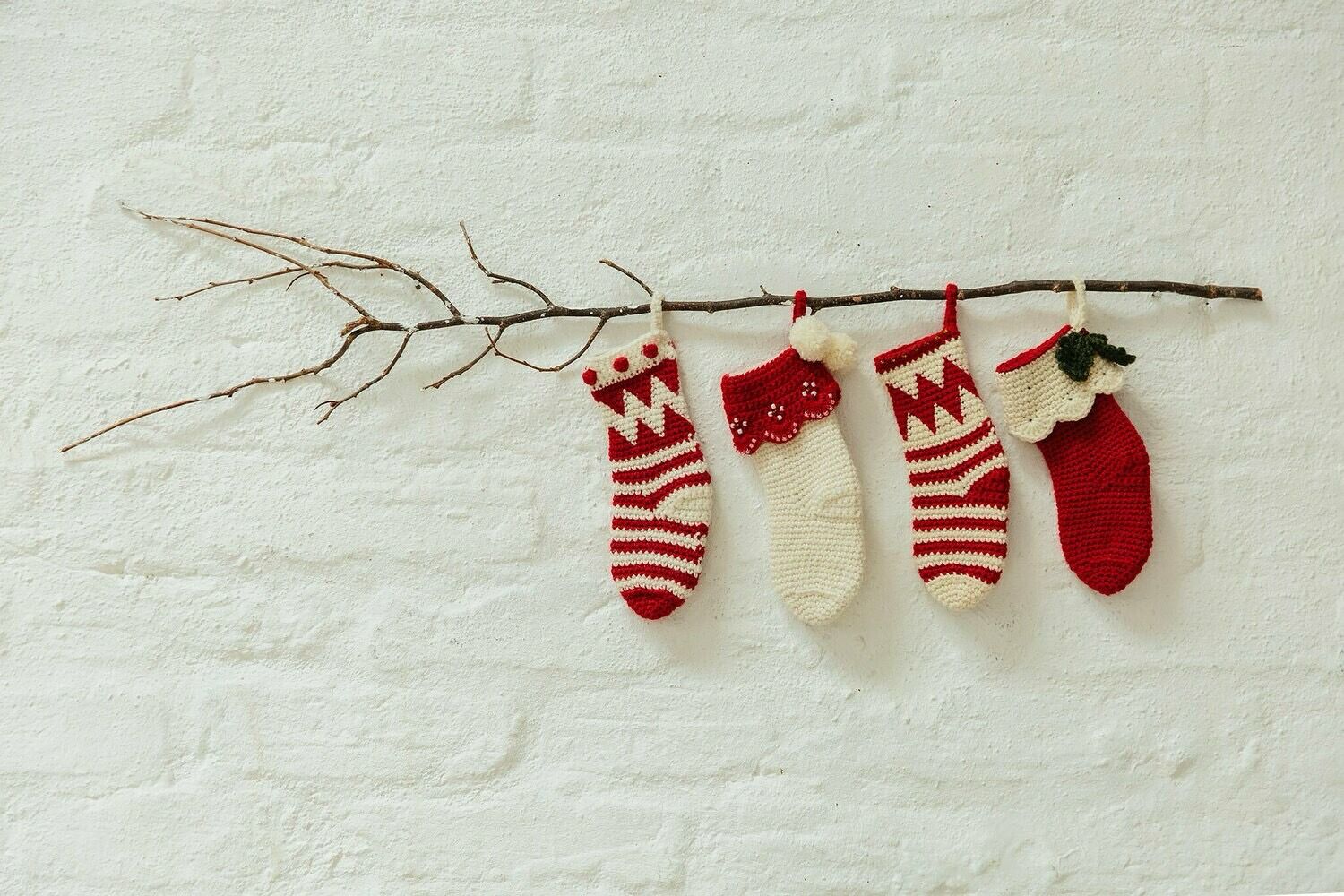 Janie Crow Festive Mini Stockings Pattern