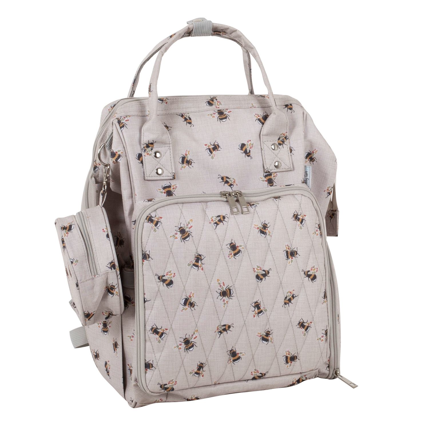 Crochet and Knitting Backpack Rucksack - Bee Print