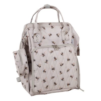 Crochet and Knitting Backpack Rucksack - Bee Print