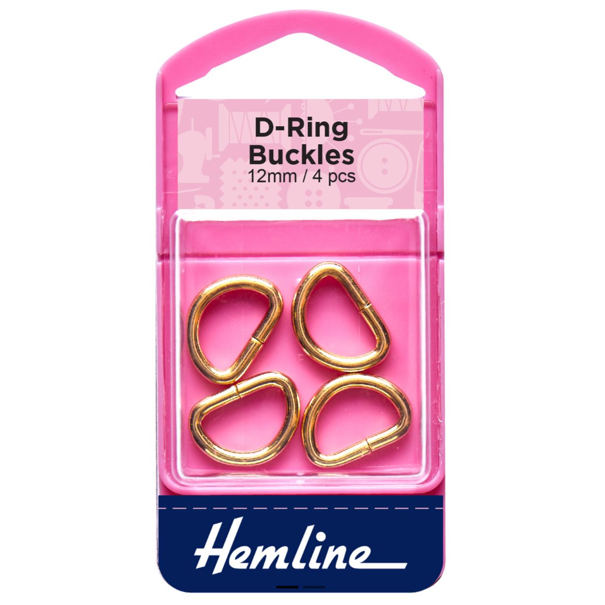 D Rings - 12mm - Gold