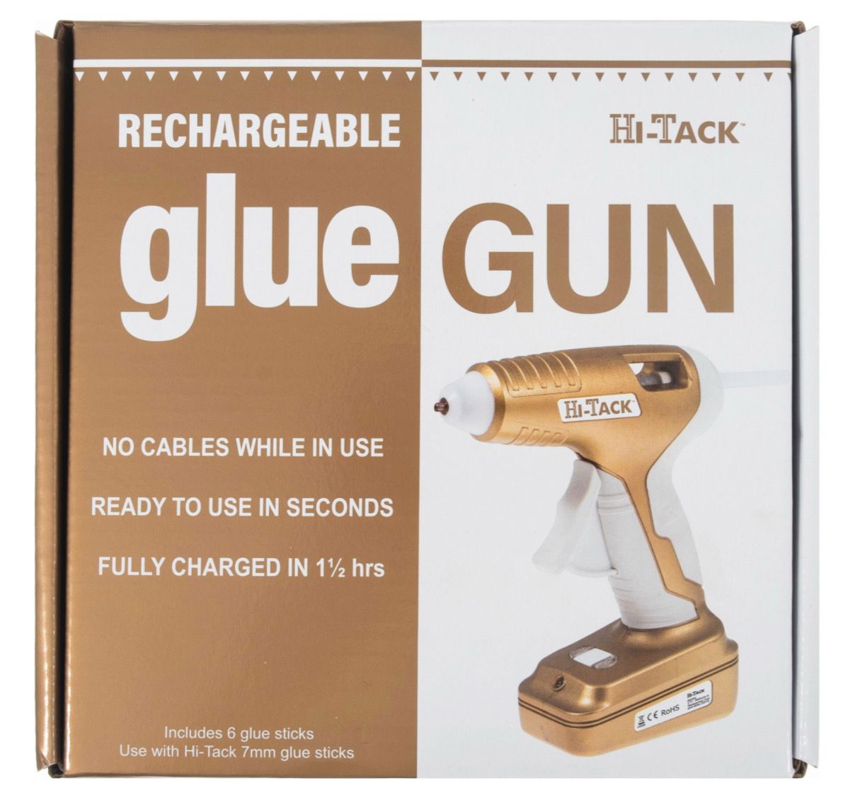Hi-Tack Rechargeable Glue Gun: 10-20w