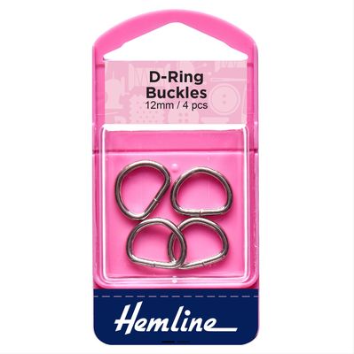 D Rings - 12mm - Nickel