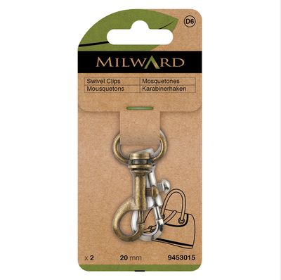 Swivel Clips - 20mm Bronze / Silver