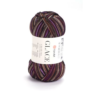 YarnArt Glace - 7204 - Purple / Browns