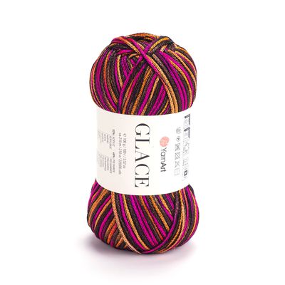 YarnArt Glace - 7211 - Pink / Orange / Brown