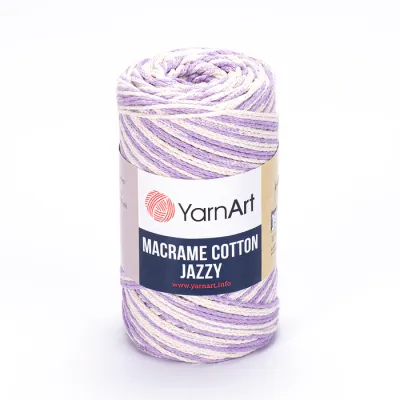 YarnArt Macrame Cotton Jazzy 1226 - Lilac / White