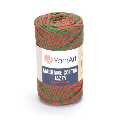 YarnArt Macrame Cotton Jazzy 1216 - Brown / Green