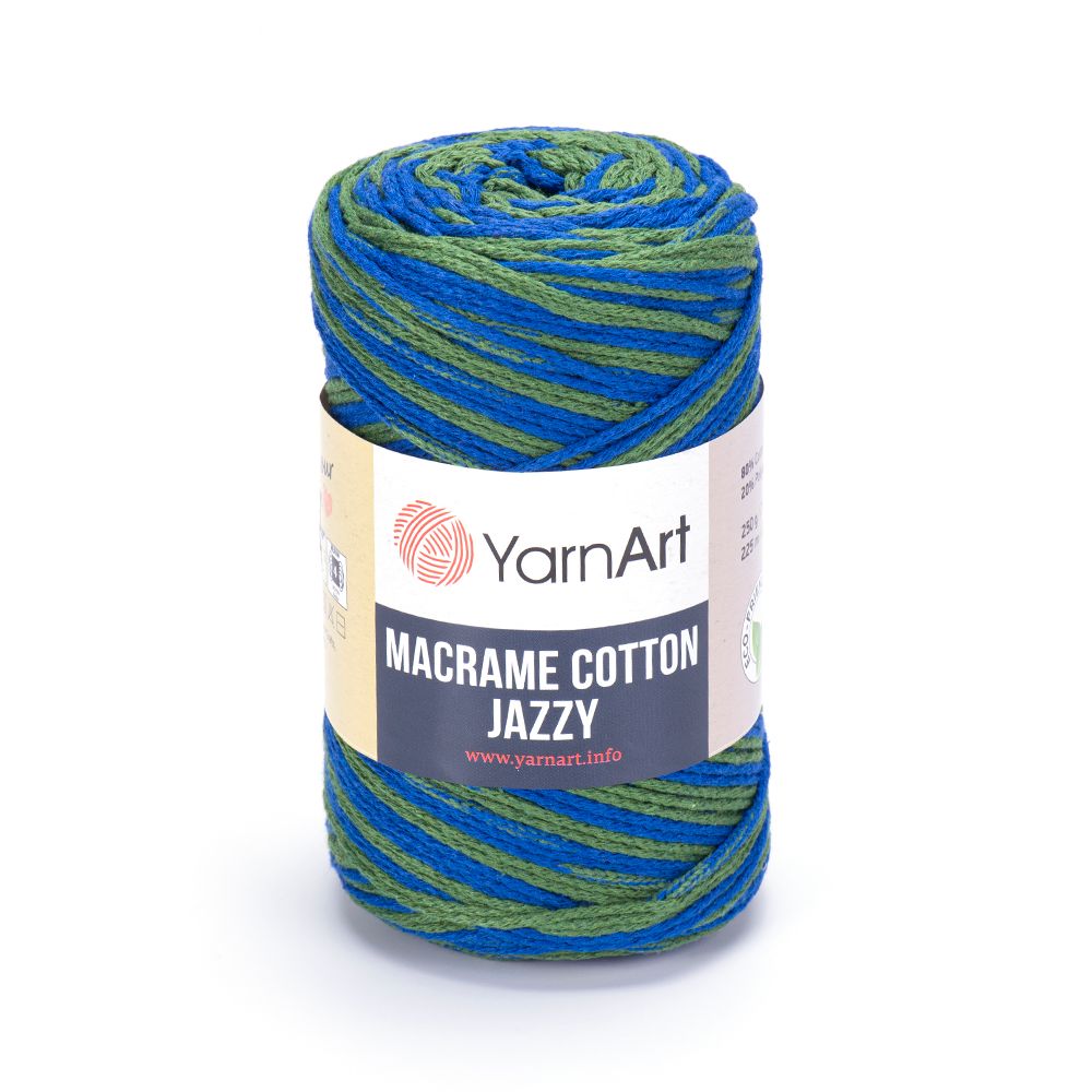 YarnArt Macrame Cotton Jazzy 1217 - Blue / Green