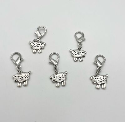 Sheep Metal Alloy Stitch Markers JUMBO Clasp - pack of 5