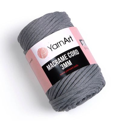 YarnArt Macrame Cord 3mm 774 - Grey