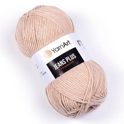 YarnArt Jeans Plus 87 Cappuccino Brown