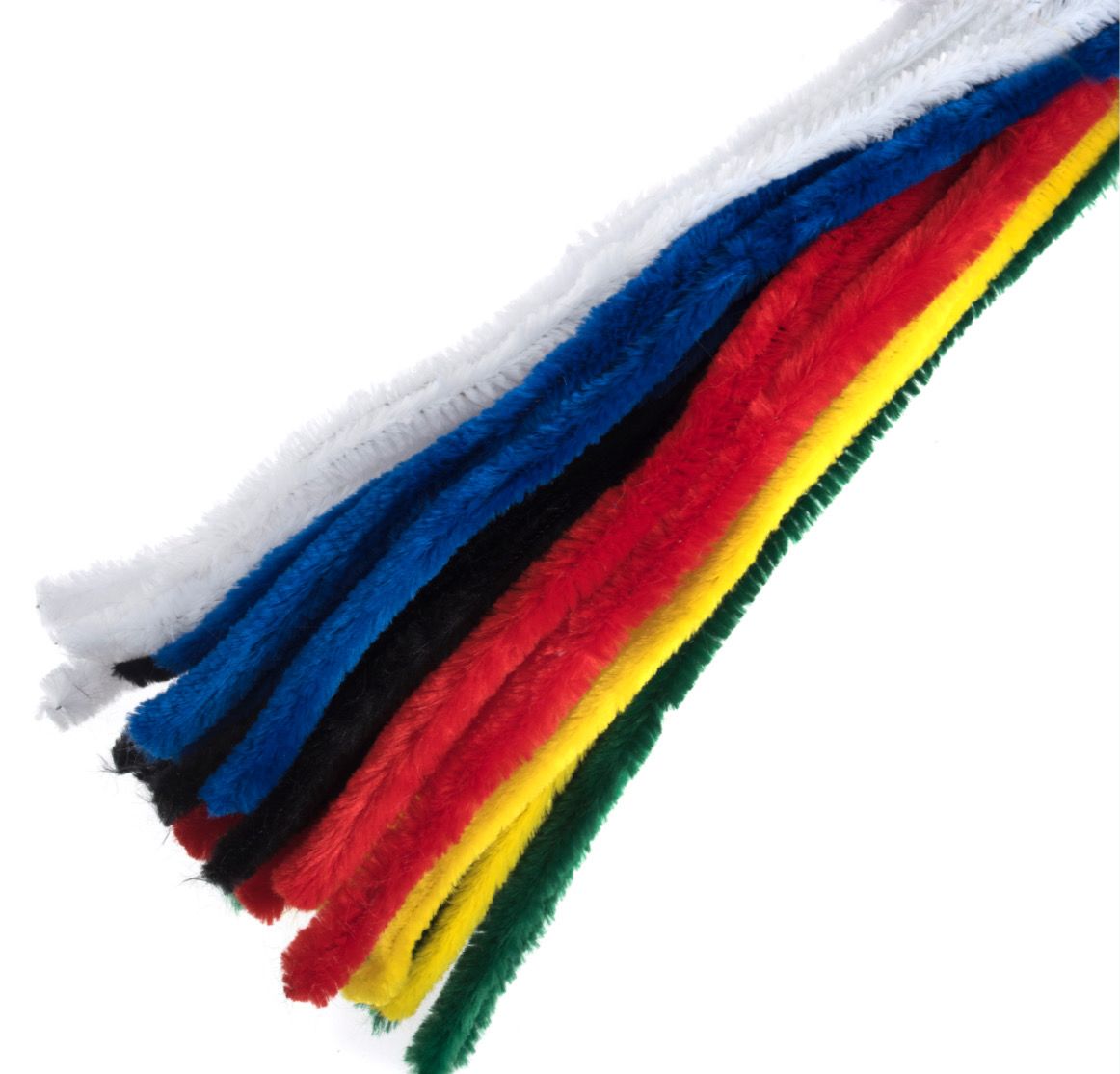 12mm Chenille Wire Stems - Pack of 10 - 30cm 12mm Chenille Wire Stems - Pack of 10 - 30cm